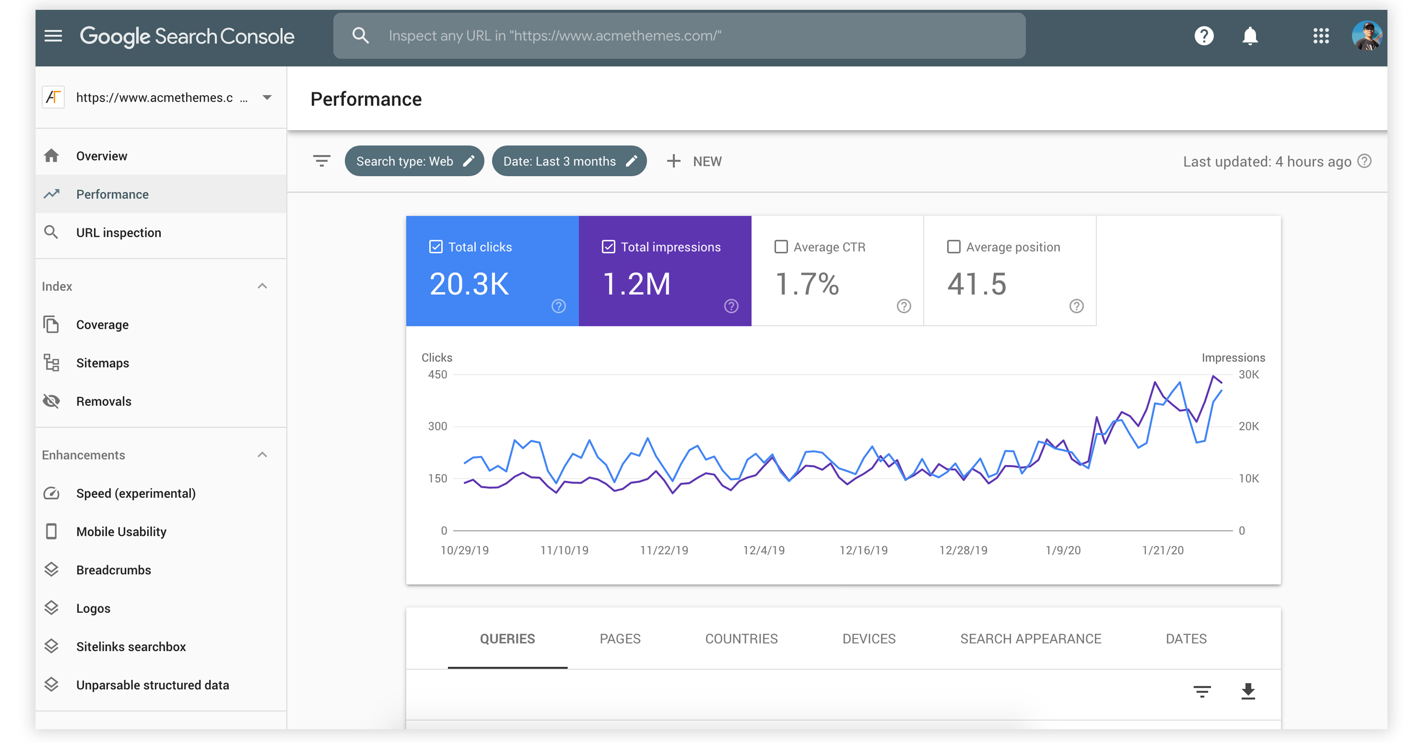 google search console