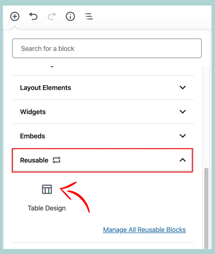 reusable blocks gutenberg