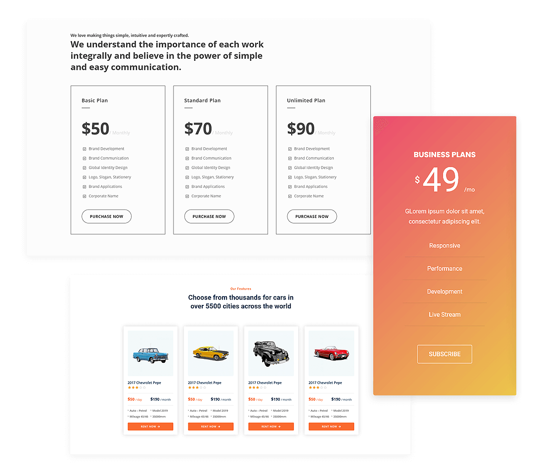 Gutenberg Pricing Block